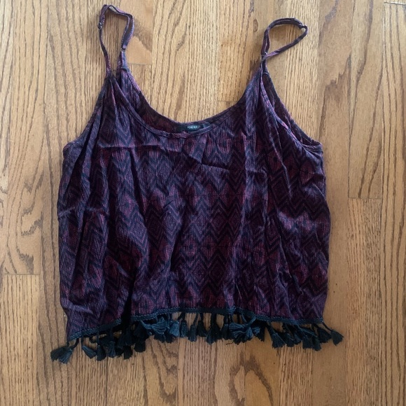 Forever 21 Tops - Boho Festival Fringe Top